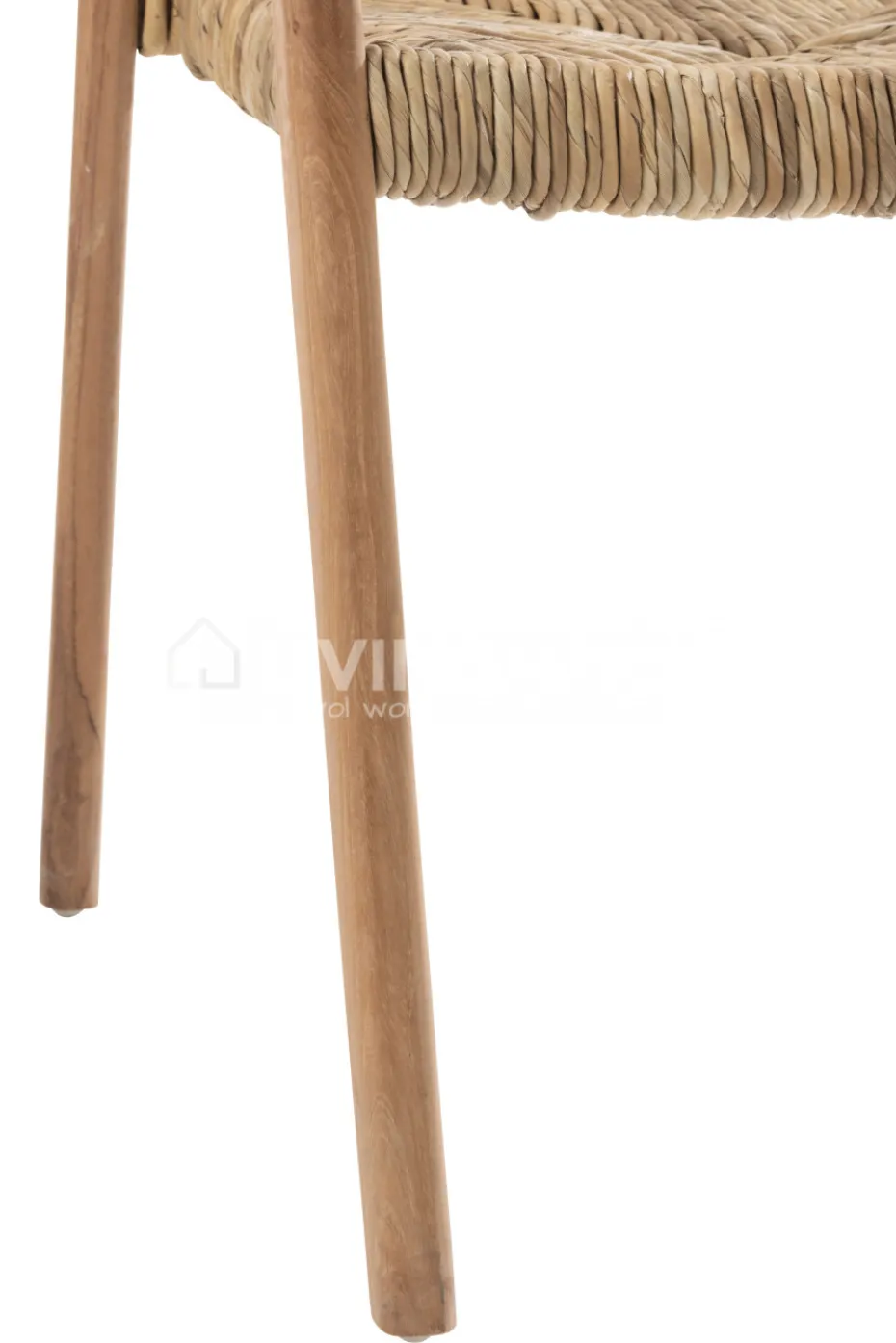 J-LINE Stoel Ana teak hout bruin