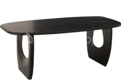 J-LINE Tafel Deens ovaal zwart tafel