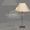 Verlichting online Tafellamp donkerbrons H20 met ronde lampenkap