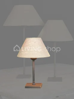 Verlichting online Tafellamp donkerbrons H20 met ronde lampenkap