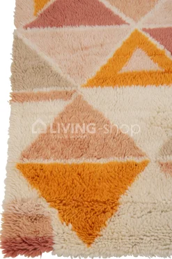 J-LINE Tapijt meerkleurig wol mix 300x200 vloerkleed