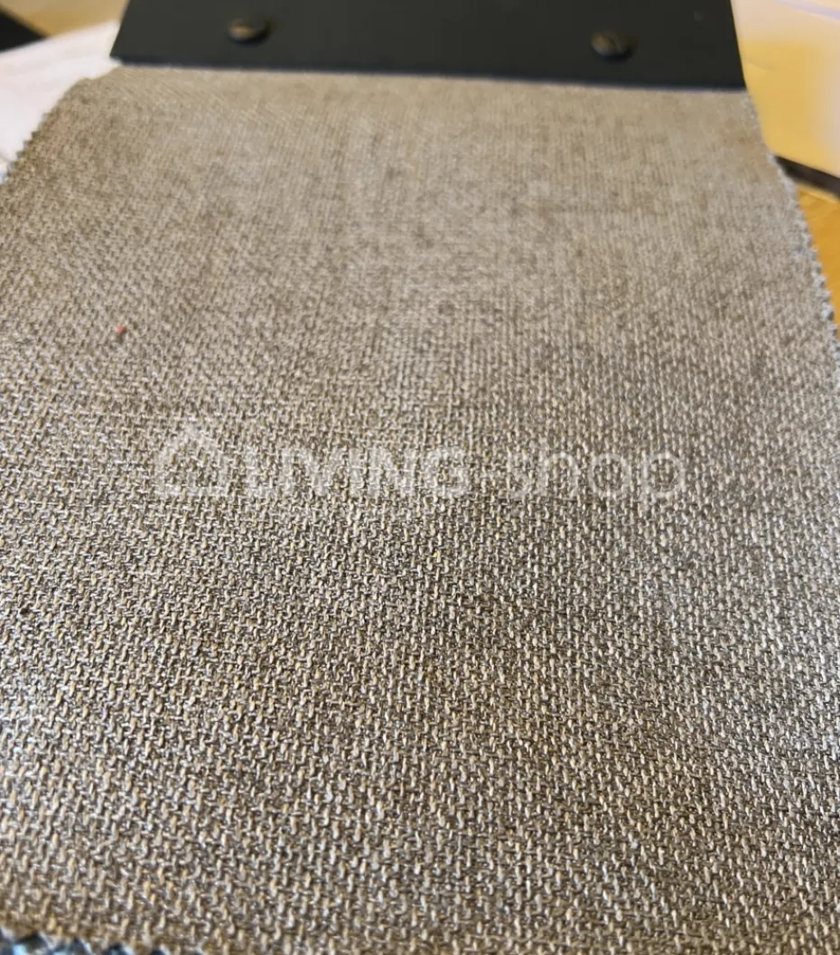 TIMELESS LIVING Taupe landelijke eetkamerstoel met knopen