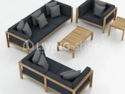 Teak outdoor lounge salon clubzetel