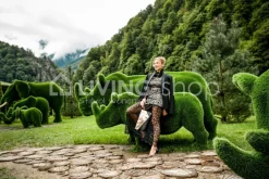 Tuinbeeld kunstgras Neushoorn Topiary