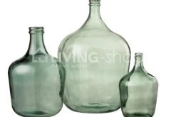 J-LINE VAAS BOL KERAMIEK GROEN S 12x12x11,5CM decoratie
