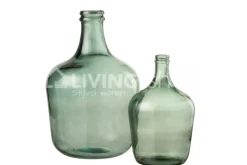 J-LINE VAAS BOL KERAMIEK GROEN S 12x12x11,5CM decoratie