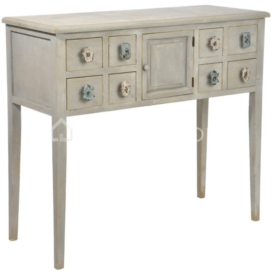 J-LINE Vintage cottage console mint commode, meubels