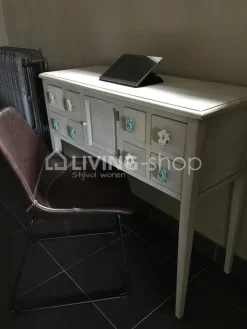 J-LINE Vintage cottage console mint commode, meubels