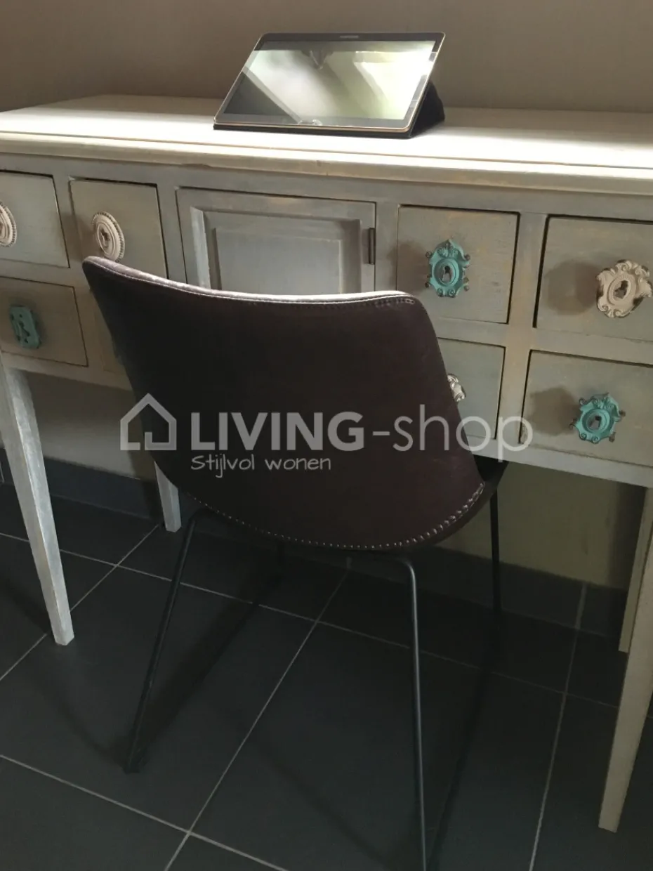 J-LINE Vintage cottage console mint commode, meubels