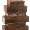 J-LINE Vintage Ladenkast Vinto houten commode