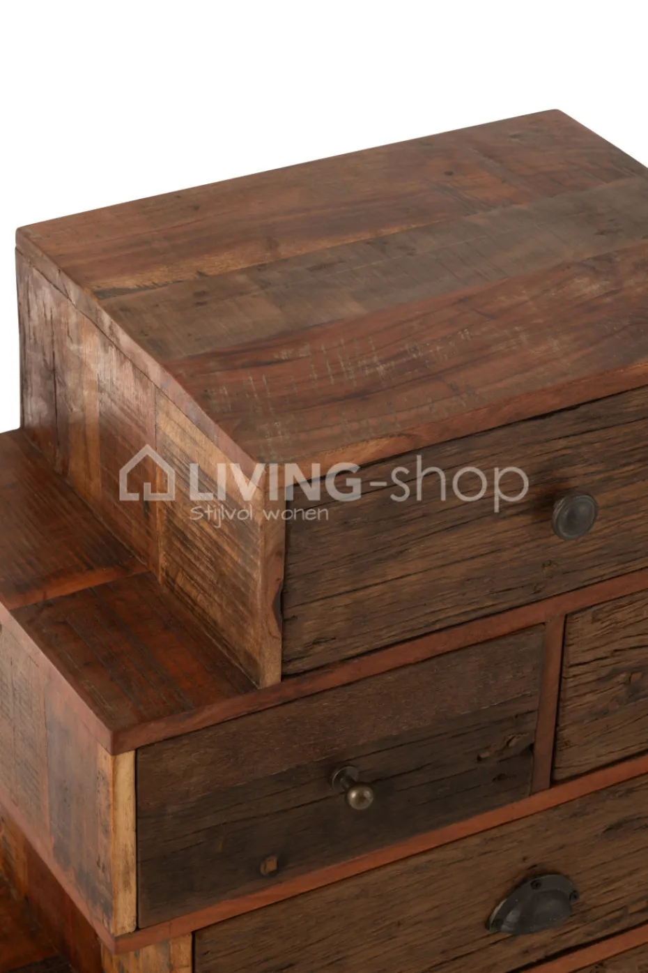 J-LINE Vintage Ladenkast Vinto houten commode