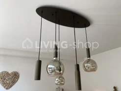 Verdace verlichting Vintage lampenpendel bronzo cilinders