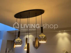Verdace verlichting Vintage lampenpendel bronzo cilinders