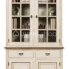 TIMELESS LIVING Vitrinekast crème met naturel top