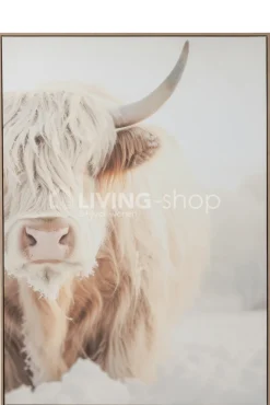 J-LINE Wanddeco Buffel Yak hoofd decoratieve kader
