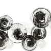 J-LINE Wanddecoratie 11 bloemen cirkels