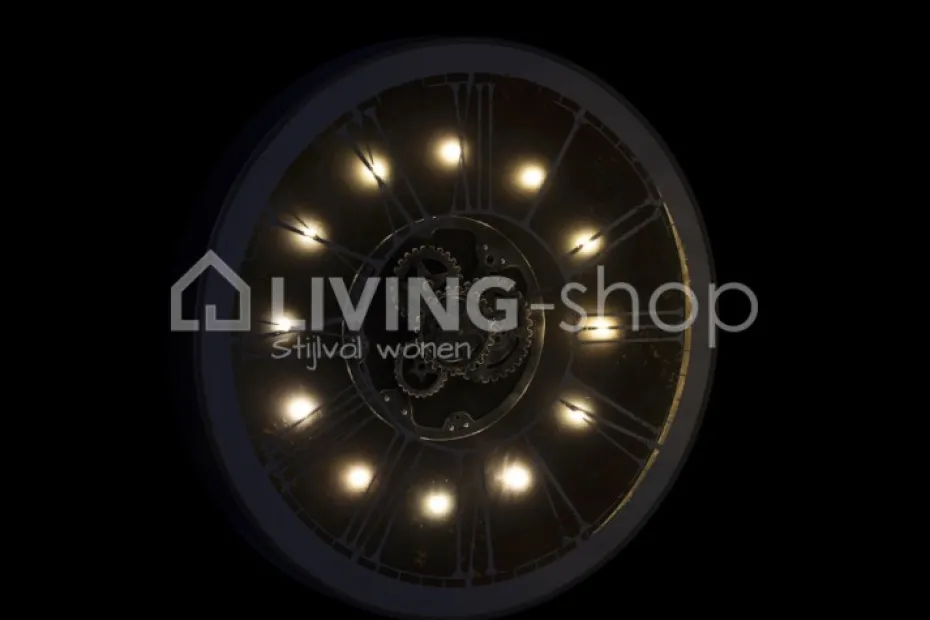 J-LINE Wandklok LED cijfers