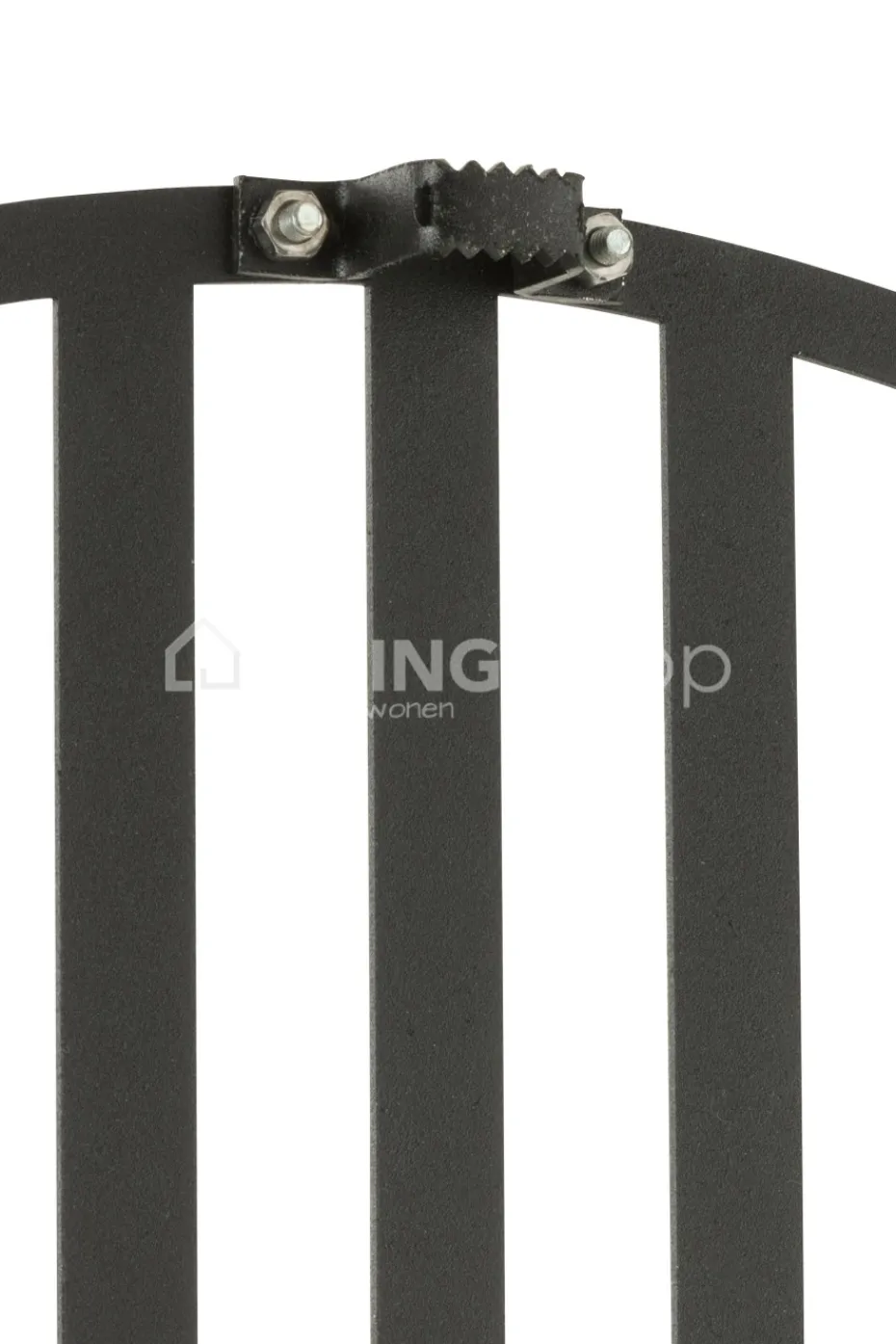 J-LINE Wandklok lijnen metaal small