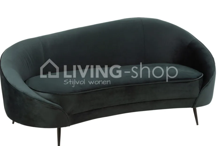 J-LINE Zetel Sofa Elisabeth Zitbank Groen