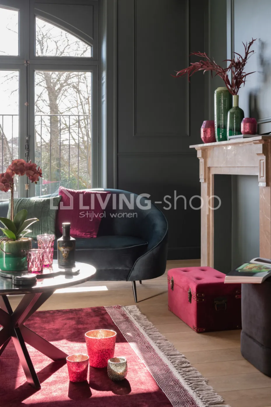 J-LINE Zetel Sofa Elisabeth Zitbank Groen