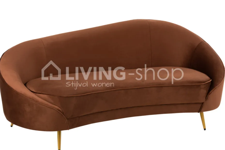 J-LINE Zetel Sofa Elisabeth Zitbank Groen