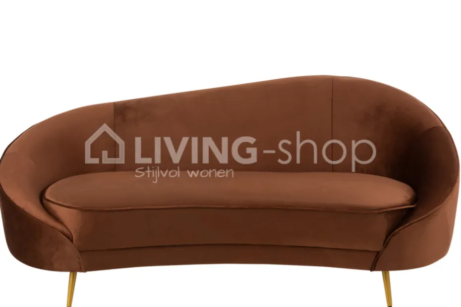 J-LINE Zetel Sofa Elisabeth Zitbank Groen