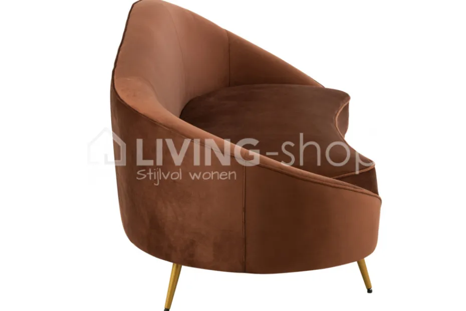 J-LINE Zetel Sofa Elisabeth Zitbank Groen