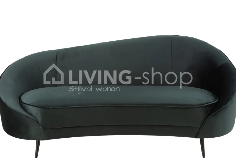J-LINE Zetel Sofa Elisabeth Zitbank Groen