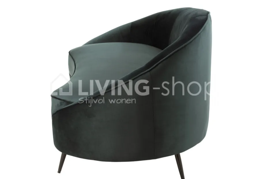 J-LINE Zetel Sofa Elisabeth Zitbank Groen