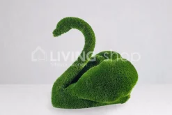 Zwaan tuinbeeld van kunstgras Topiary