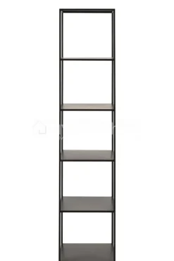J-LINE Zwart staal metaal rek
