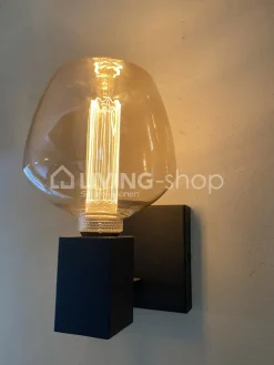 Verlichting online Zwarte wandlamp industrieel modern