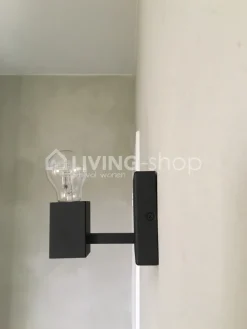 Verlichting online Zwarte wandlamp industrieel modern