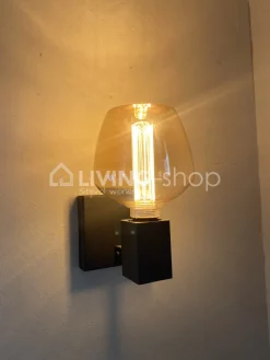 Verlichting online Zwarte wandlamp industrieel modern